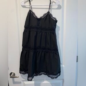 Express Black Lace Trim Chemise